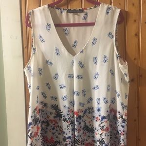 XL Beautiful Tank Top Rose&Olive